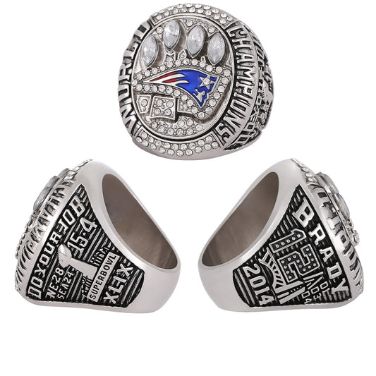 Gempoetry | 49th NFL 2014-2015 New England Patriots Championship Ring Factory Direct Sales Men's Ring