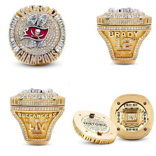 Gempoetry | 55th NFL official 2020-2021 Tampa Bay Buccaneers Super Bowl championship ring Brady reversible