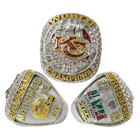 Gempoetry | 57th NFL 2022-2023 Kansas Chiefs Football Super Bowl Championship Ring