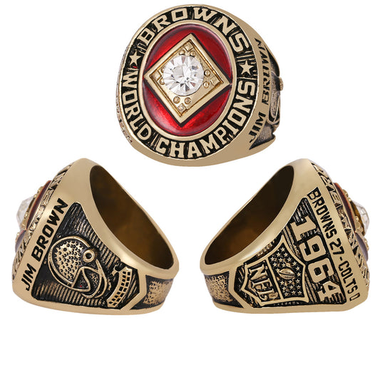 Gempoetry | NFL 1964 Cleveland Browns Championship Ring Football Men's Ring Fans Collection