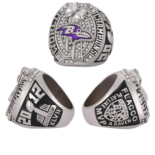 Gempoetry | 47th NFL 2012-2013 Baltimore Ravens Championship Ring Factory Direct Sales Men's Ring