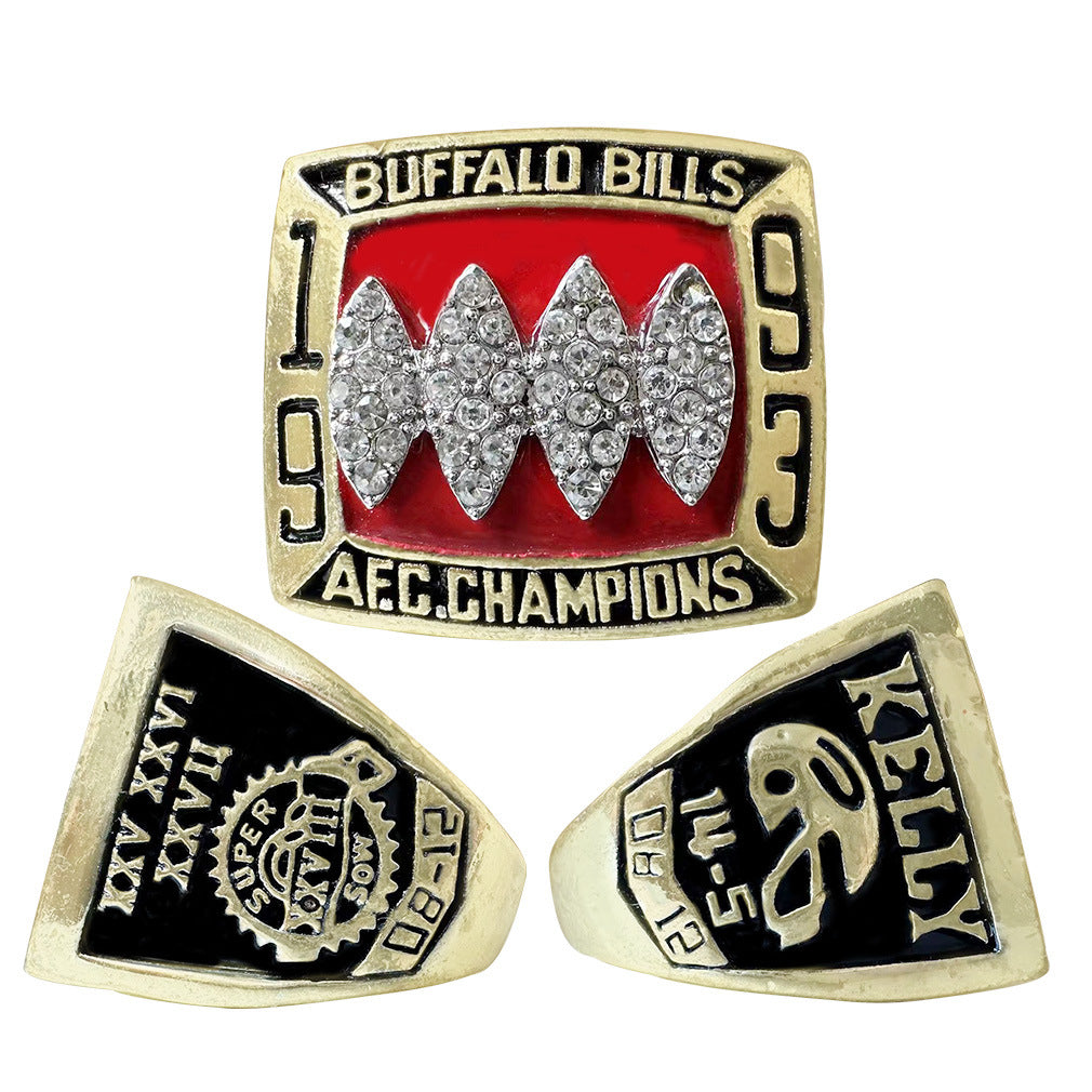 Gempoetry | NFL 1993 Buffalo Bills Football Championship Ring