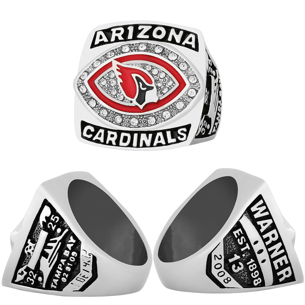 Gempoetry | NFL 2008 Arizona Cardinals Football Championship Ring European and American Popular Accessories