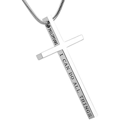 Gempoetry | Explosive Titanium Steel Personalized Men's Cross Pendant 18K Gold Snake Bone Chain Stainless Steel Necklace