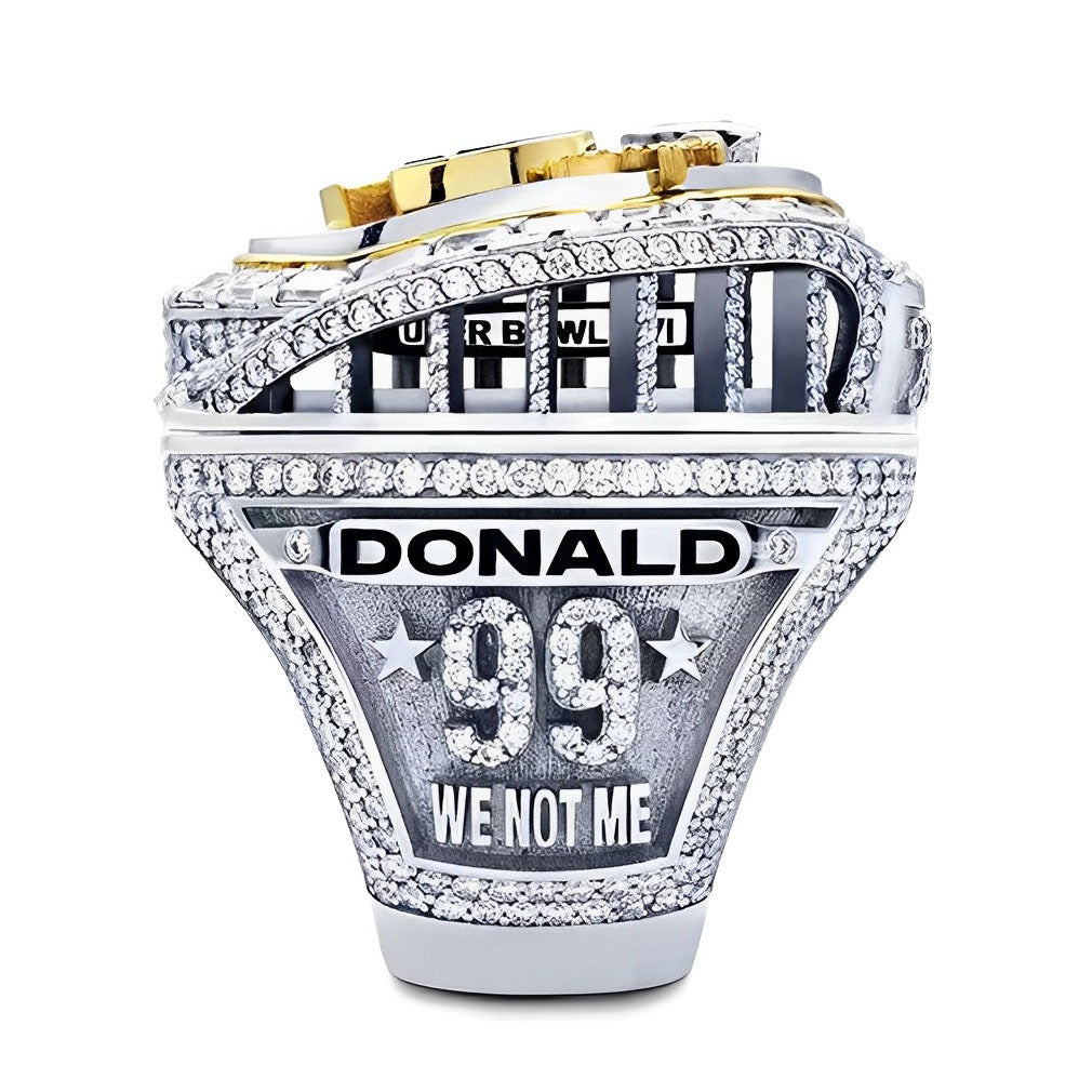 Gempoetry | 2022 56th NFL Football Los Angeles Rams Official Removable Flip Super Bowl Championship Ring for Men