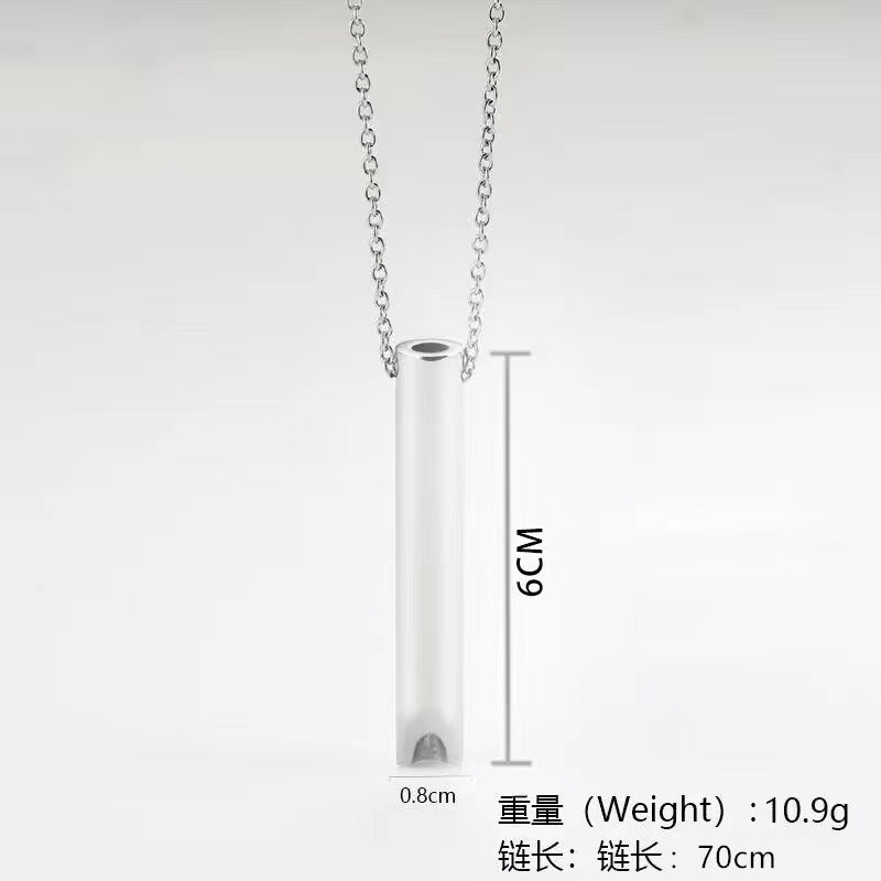 Gempoetry | Titanium steel whistle meditation mindfulness breathing decompression anxiety yoga stainless steel pendant necklace