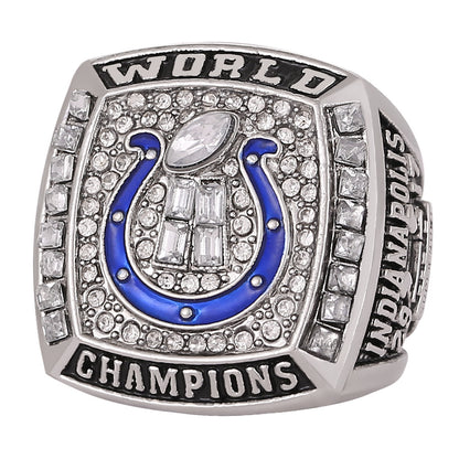 Gempoetry | 41st NFL 2006-2007 Indianapolis Colts Championship Ring Alloy Men's Ring