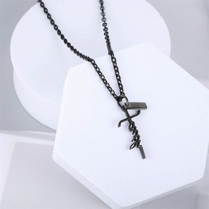 Gempoetry | Creative Alphabet Faith Cross Necklace Girl Boy Woman Man Bible Psalm Phillips 4:13