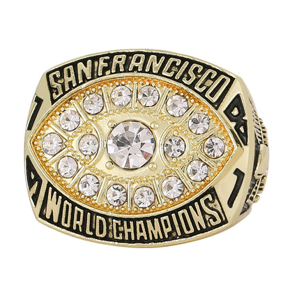 Gempoetry | 16th NFL 1981-1982 San Francisco 49ers football championship ring men's ring