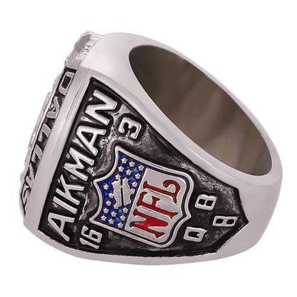 Gempoetry | 27th NFL 1992-1993 Dallas Cowboys Super Bowl Championship Ring Silver Ring