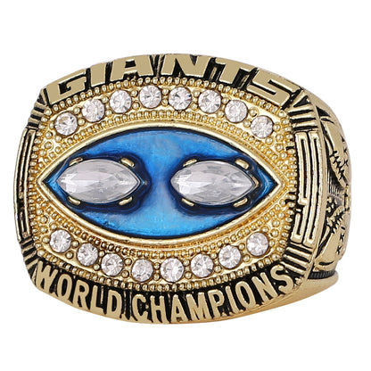 Gempoetry | 25th NFL 1990-1991 New York Giants Championship Ring Football Men's Ring