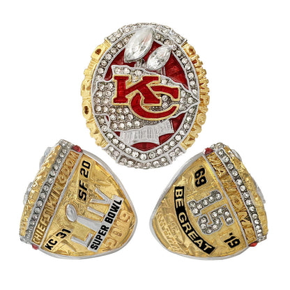 Gempoetry | 54th NFL 2019-2020 Kansas Chiefs Championship Ring Football Super Bowl Fan Collectible Ring Quick Sale Hot Sale