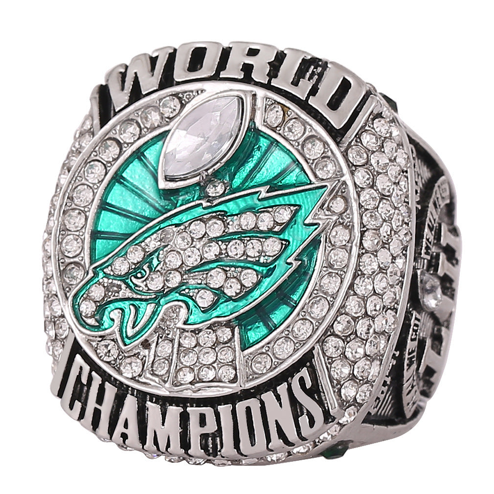 Gempoetry | 52nd NFL 2017-2018 Eagles Championship Ring Philadelphia FOLES Men's Ring