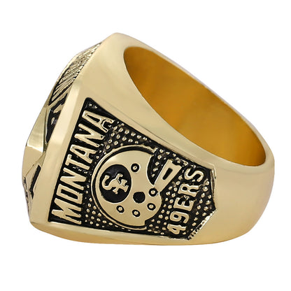 Gempoetry | 16th NFL 1981-1982 San Francisco 49ers football championship ring men's ring