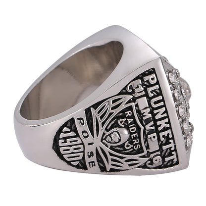 Gempoetry | 15th NFL 1980-1981 Oakland Raiders Las Vegas Raiders Championship Ring Football Ring