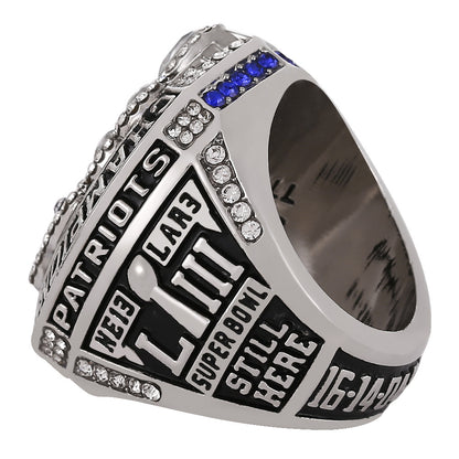 Gempoetry | 53rd NFL 2018-2019 Patriots Championship Ring New England Super Bowl Fan Collection