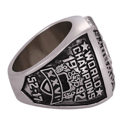 Gempoetry | 27th NFL 1992-1993 Dallas Cowboys Super Bowl Championship Ring Silver Ring