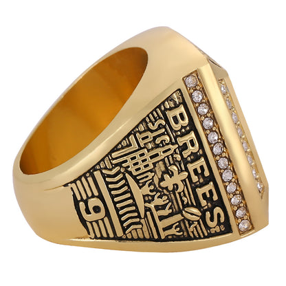 Gempoetry | 44th NFL 2009-2010 High Quality Steel Mold New Orleans Saints Super Bowl Championship Ring Men's Ring