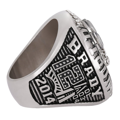 Gempoetry | 49th NFL 2014-2015 New England Patriots Championship Ring Factory Direct Sales Men's Ring