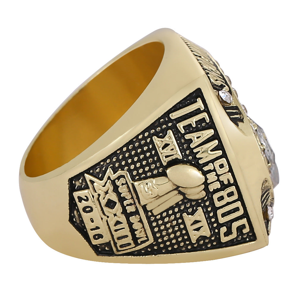 Gempoetry | 23rd NFL 1988-1989 San Francisco 49ers football championship ring men's ring