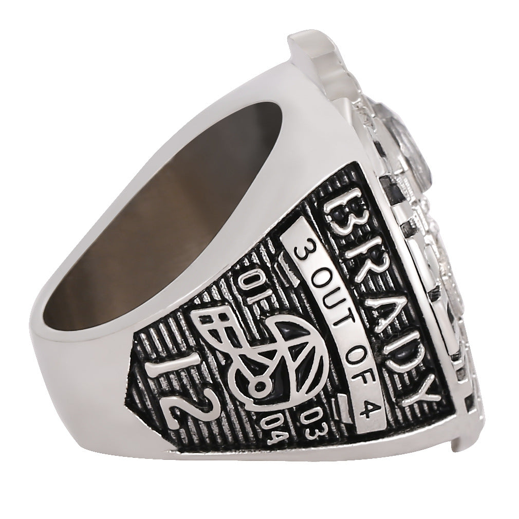 Gempoetry | 39th NFL 2004-2005 New England Patriots Championship Ring Alloy Diamond Men's Ring Manufacturer