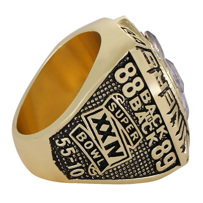 Gempoetry | 24th NFL 1989-1990 San Francisco 49ers Football Championship Ring Men's Ring