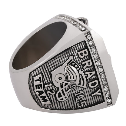 Gempoetry | 36th NFL 2001-2002 New England Patriots Championship Ring Alloy Diamond Men's Ring