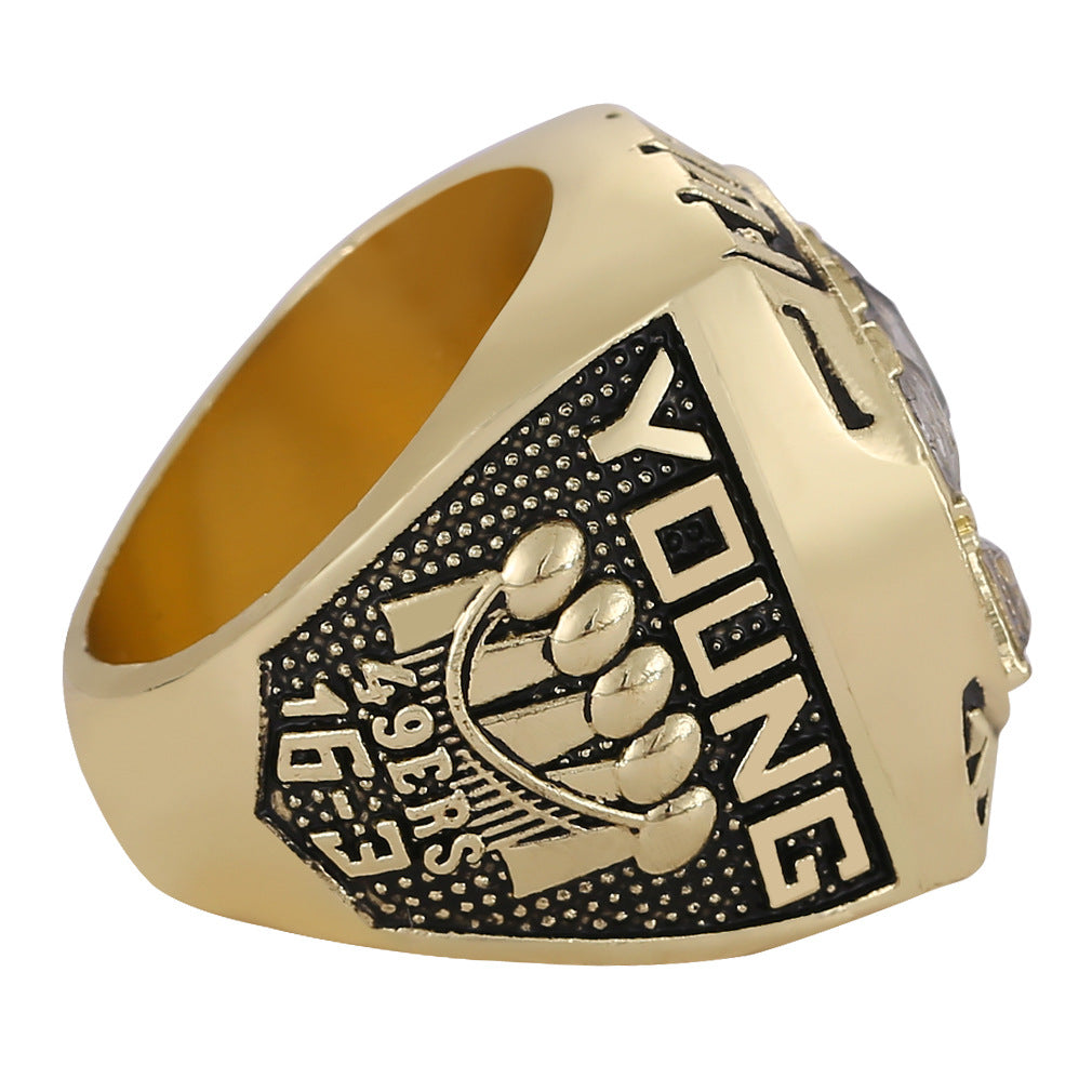 Gempoetry | 29th NFL 1994-1995 San Francisco 49ers football championship ring environmentally friendly alloy men's ring