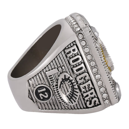 Gempoetry | 45th NFL 2010-2011 Green Bay Packers Championship Ring Alloy Diamond European and American Men's Ring