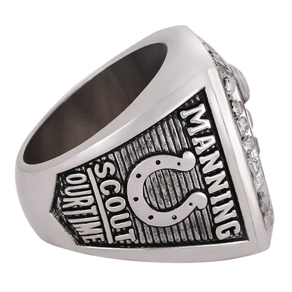 Gempoetry | 41st NFL 2006-2007 Indianapolis Colts Championship Ring Alloy Men's Ring