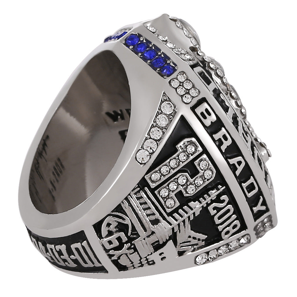 Gempoetry | 53rd NFL 2018-2019 Patriots Championship Ring New England Super Bowl Fan Collection