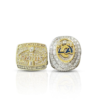 Gempoetry | 2022 56th NFL Football Los Angeles Rams Official Removable Flip Super Bowl Championship Ring for Men