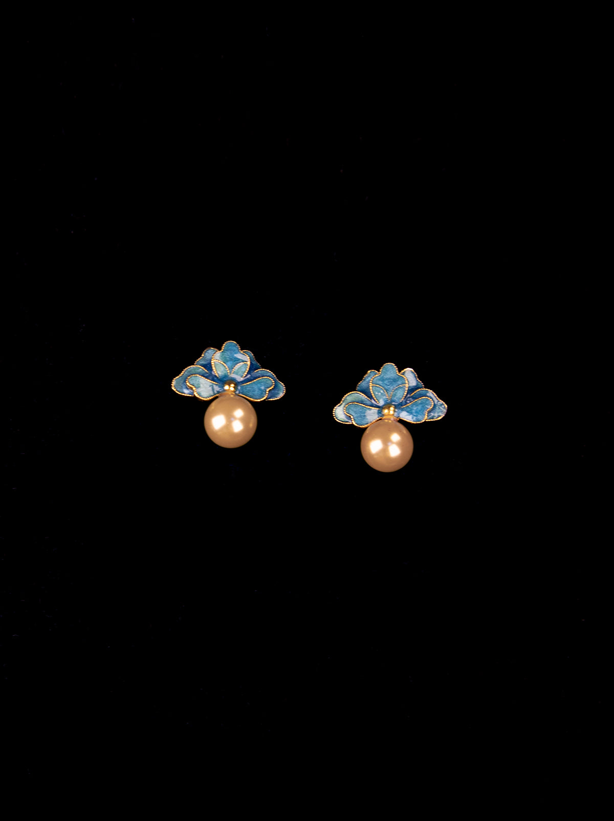 Gempoetry | Vintage Flower Pearl Drip Oil Earrings with Ins Premium Thread Inlaid Vintage Earrings, Fashionable and Versatile Earrings, New