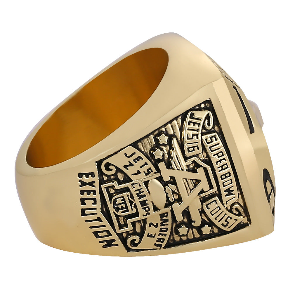 Gempoetry | NFL 1968 New York Jets Championship Ring Football Men's Ring