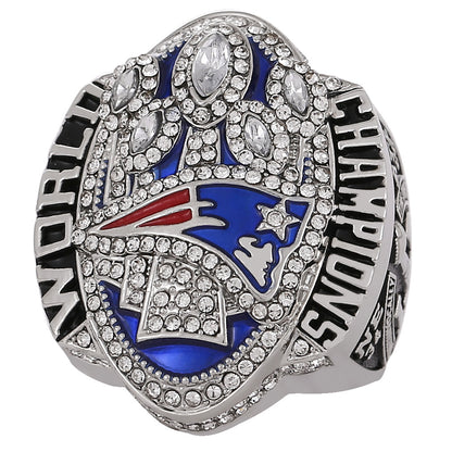 Gempoetry | 51st NFL 2016-2017 New England Patriots Super Bowl 5th Championship Ring Men's Ring Jewelry