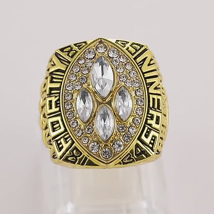 Gempoetry | 24th NFL 1989-1990 San Francisco 49ers Football Championship Ring Men's Ring