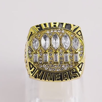 Gempoetry | 29th NFL 1994-1995 San Francisco 49ers football championship ring environmentally friendly alloy men's ring