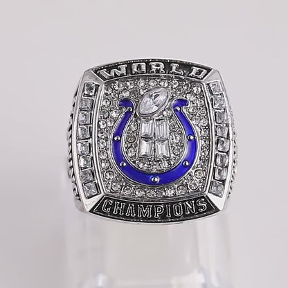 Gempoetry | 41st NFL 2006-2007 Indianapolis Colts Championship Ring Alloy Men's Ring