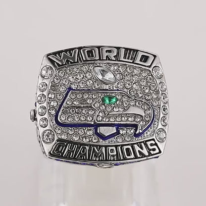 Gempoetry | 48th NFL 2013-2014 High Quality Steel Mold Seattle Seahawks Championship Ring for Men