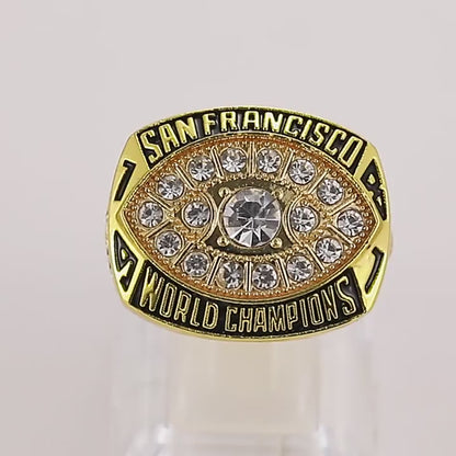 Gempoetry | 16th NFL 1981-1982 San Francisco 49ers football championship ring men's ring