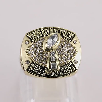 Gempoetry | 37th NFL 2002-2003 Tampa Bay Buccaneers Championship Football Ring Alloy Diamond Men's Ring