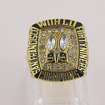 Gempoetry | 19th NFL 1984-1995 San Francisco 49ers Football Championship Ring Men's Ring