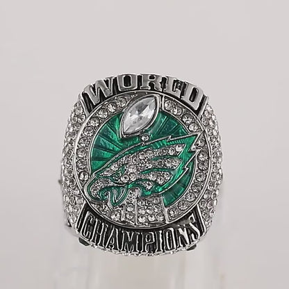 Gempoetry | 52nd NFL 2017-2018 Eagles Championship Ring Philadelphia FOLES Men's Ring