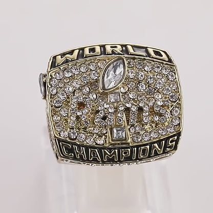 Gempoetry | 34th NFL 1999-2000 St. Louis Rams Championship Ring Alloy Diamond Men's Ring