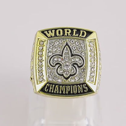 Gempoetry | 44th NFL 2009-2010 High Quality Steel Mold New Orleans Saints Super Bowl Championship Ring Men's Ring