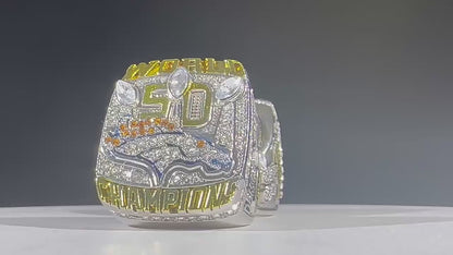 Gempoetry | 50th NFL 2015-2016 Denver Broncos Super Bowl Championship Ring Men's Ring Jewelry