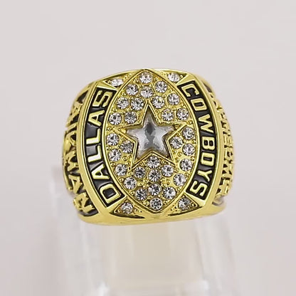 Gempoetry | 27th NFL 1992-1993 Dallas Cowboys Super Bowl Championship Ring Silver Ring